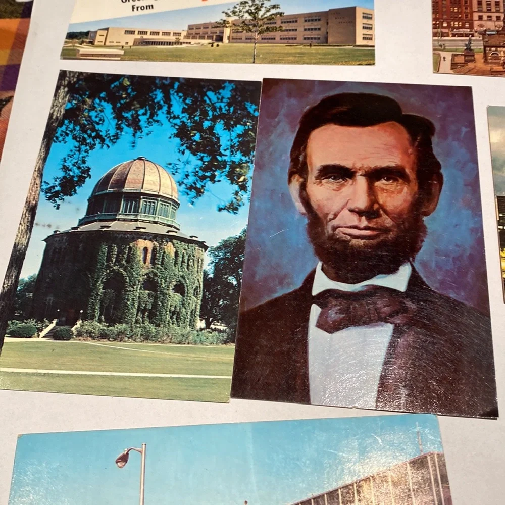 15 unused vintage postcards. From the 1950’s and 60’s. One has a stain on back